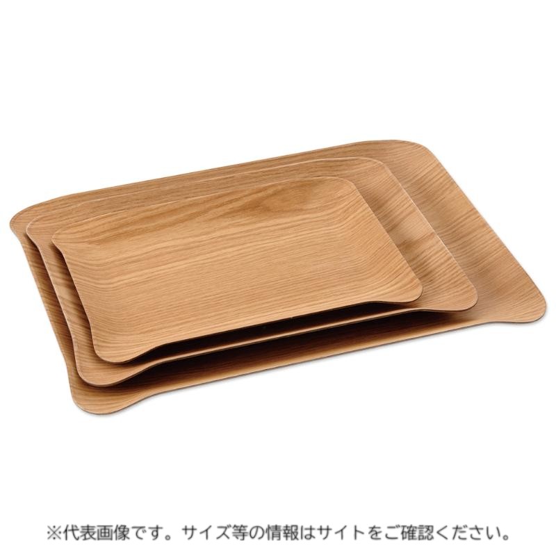 【30点】飲食店備品 木目樹脂サービストレイ(小)ナチュラル 萬洋 00842060