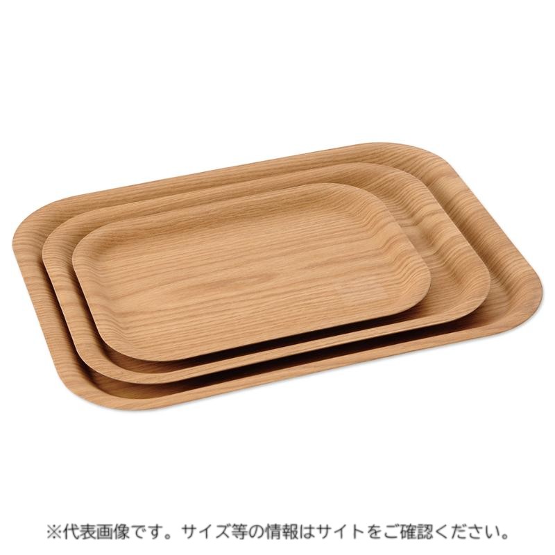 【30点】飲食店備品 木目樹脂カフェトレイ(大)ナチュラル 42.5cm 萬洋 00842201 59,677円