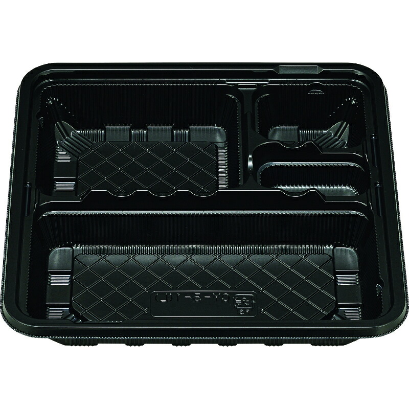 【600点】弁当容器 CY-5-1 黒 本体(L) エフピコチューパ 00766681｜プロステアウトレット