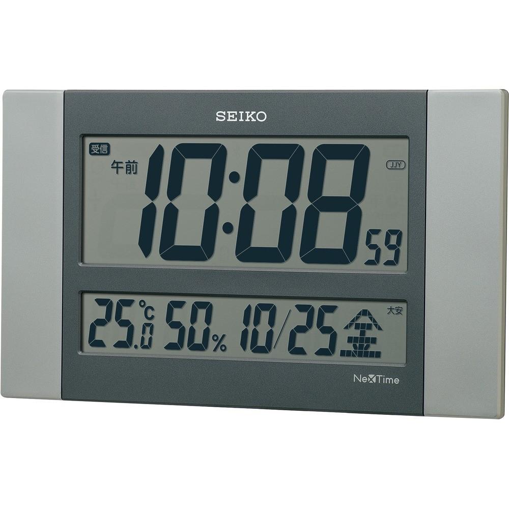 SEIKO 電波時計 セイコーネクスタイム ZS451S 銀色 150×260×26mm ZS451S|ものづくり本舗 店