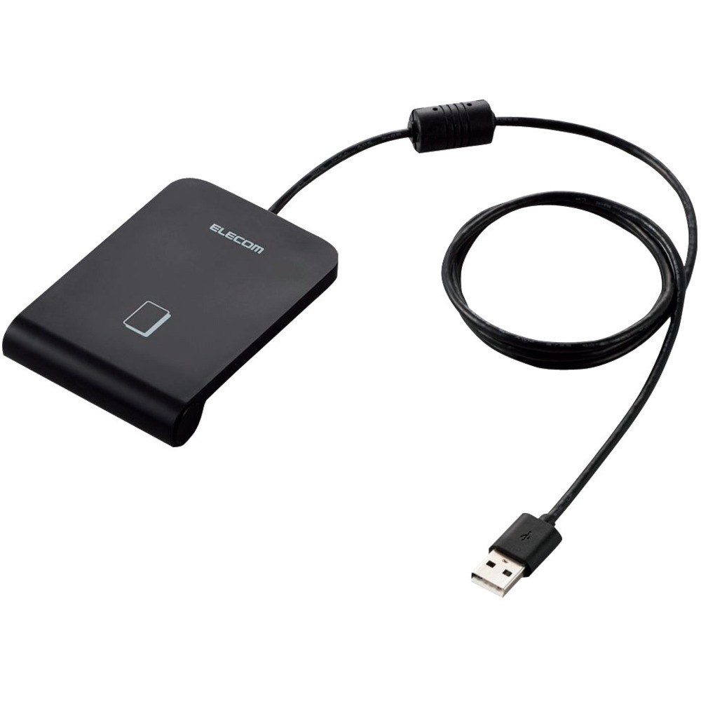 【製造会社直送T】 ＥＬＥＣＯＭ ＩＣカードリーダライタ 非当たること式 有線テレビ１ｍ 黒いこと MR-ICA001BK