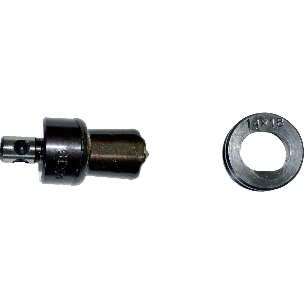 【製造業者直送T】 西田 Ｍ－Ｐ１８用長穴裁断師ポンチ絵ダイス型 P18-LPD14