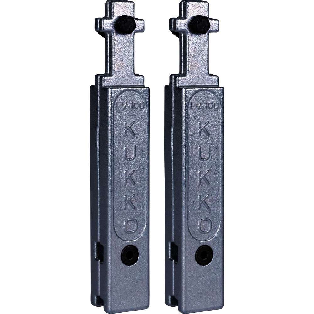 【製造業者直送T】 クッコ 横すべり式プーラー用取りひろげる手 １００粍 ２本入 1-V-100-P