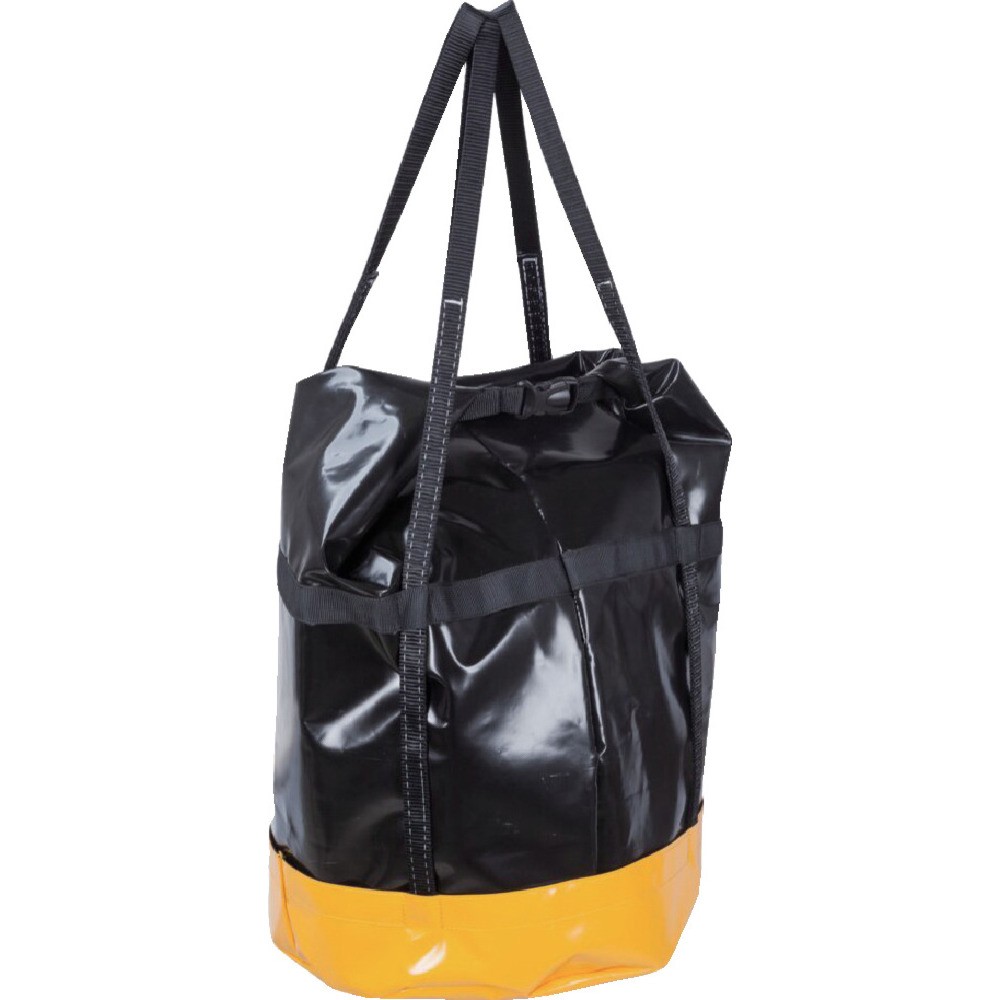 【製造会社直送T】 ＰＲＯＴＥＫＴ リフティングバック １５０Ｌ 黒／黄（雨合羽ＰＶＣ製） AX56020