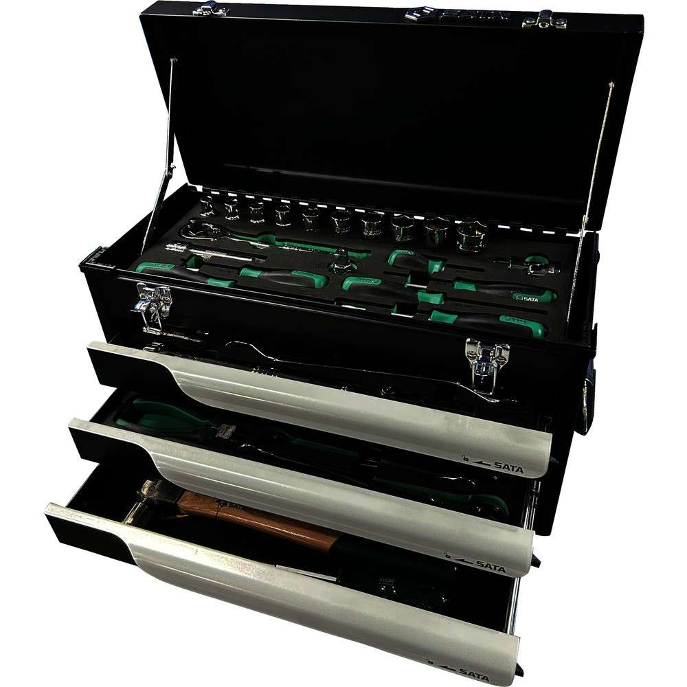 【製造会社直送T】 ＳＡＴＡ 物の具書き割り（チェストタイプ）差込角１２．７粍（８２点） 109563