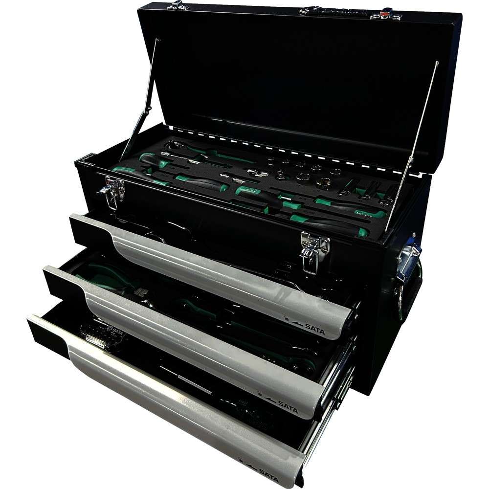 【製造会社直送T】 ＳＡＴＡ 物の具書き割り（チェストタイプ）差込角９．５粍（８２点） 109562