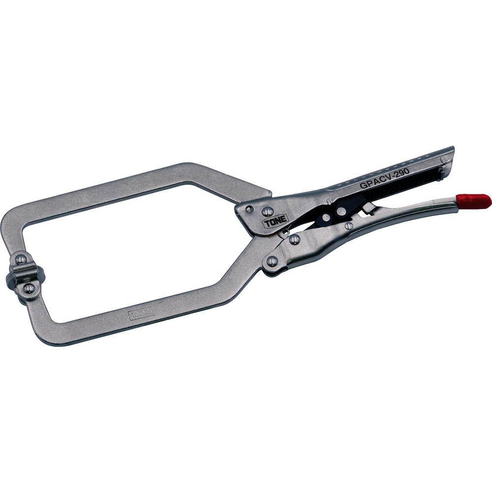 【製造会社直送T】 ＴＯＮＥ オートグリッププライヤ Ｃ型スイ呼びりん 最大限度口開き１１２ＭＭ GPACV-290