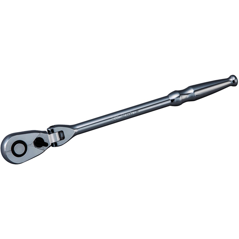 【製造会社直送T】 ＫＴＣ ９．５ｓｑ．フレックスロングラチェットハンドル（９０枚歯車） BR390FL