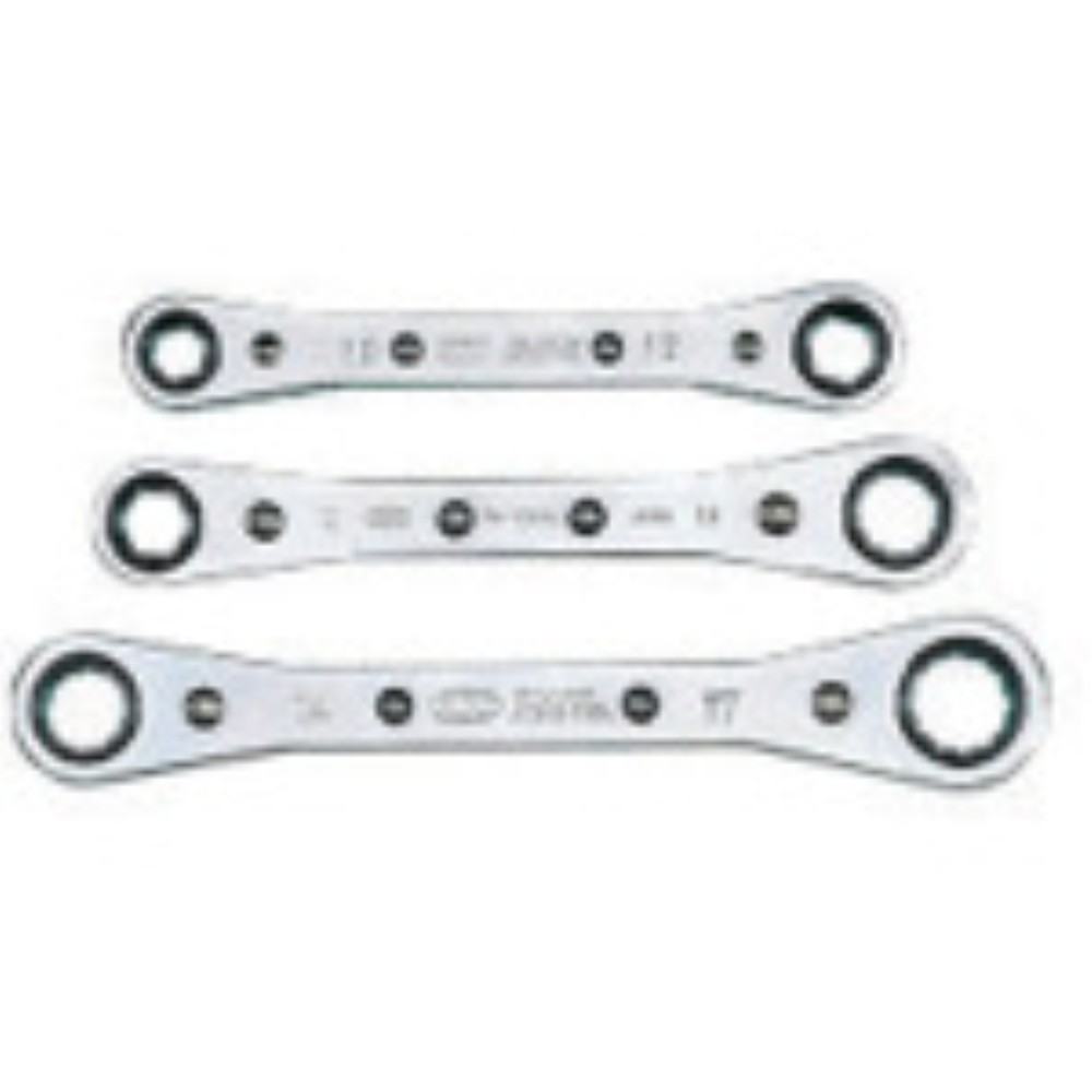 【製造会社直送T】 ＫＴＣ 板ラチェットめがね鍵書き割り［３本組］ RM03