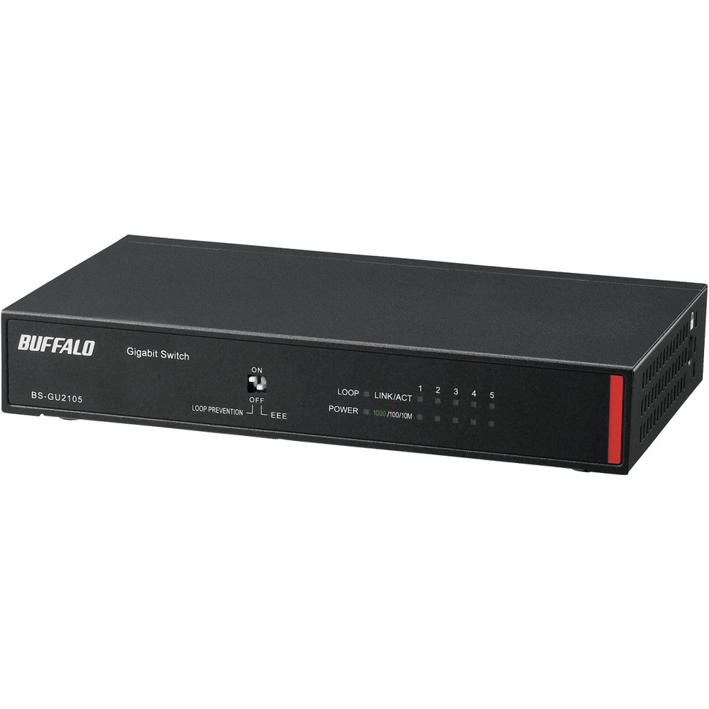 【製造会社直送T】 ＢＵＦＦＡＬＯ 法人向け Ｇｉｇａ相応う Ｌａｙｅｒ２ アンマネージスイッチ ５界面 BS-GU2105