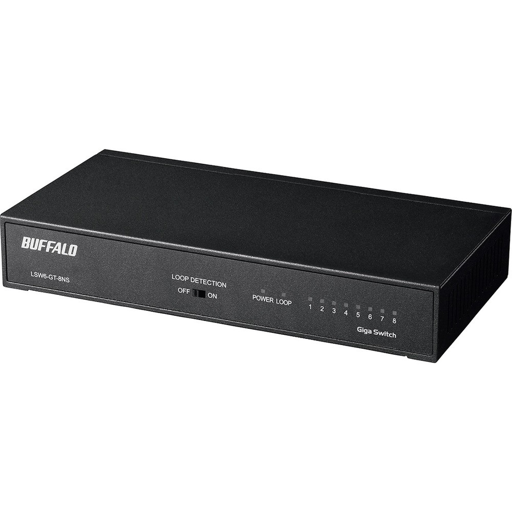 【製造業者直送T】 ＢＵＦＦＡＬＯ Ｇｉｇａ ８界面 スイッチングこしき ワット数内蔵 金属元素筐体 磁石付 黒いこと LSW6-GT-8NS/BK