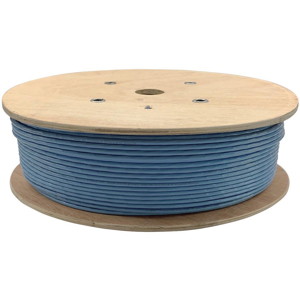 ＢＵＦＦＡＬＯ　Ｃａｔ６Ａ　ＬＡＮケーブル　単線　３００ｍ　ブルー　BL6A3000BL｜ものづくり本舗 店