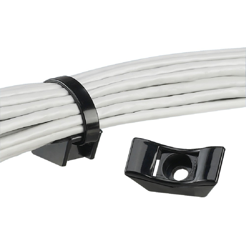 【製造業者直送T】 ＰＡＮＤＵＩＴ 引き分けマウント 耐候性黒 ４１．１×１８．３×Ｈ１５．５ TMEH-S8-C0