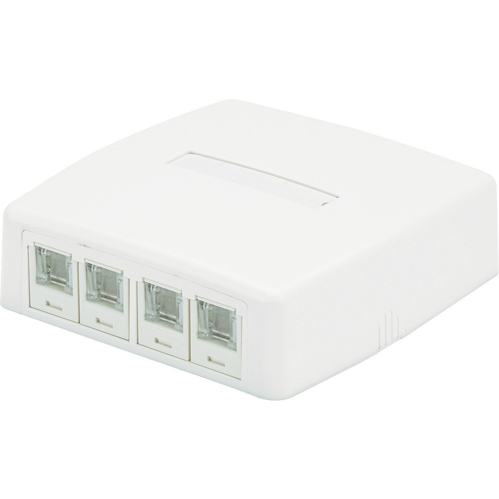 【製造会社直送T】 ＰＡＮＤＵＩＴ ＣＡＴ５Ｅ三春シャッター付き添い人ローゼットキット ４個口 白 ＪＯＱ４Ｈ５００ JOQ4H500