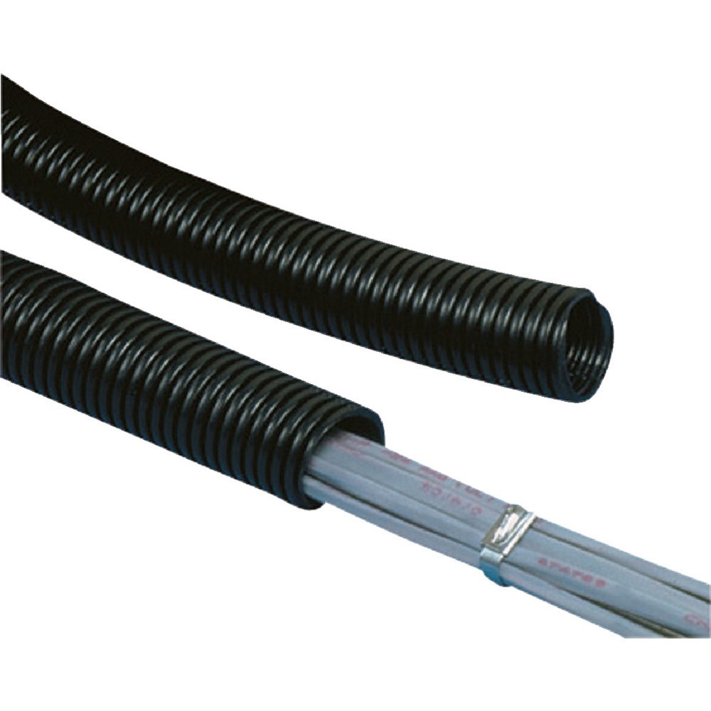 【製造業者直送T】 ＰＡＮＤＵＩＴ コルゲートチューブ 耐熱性ナイロン６ 細長い切口なし 黒 CLTS25N-C