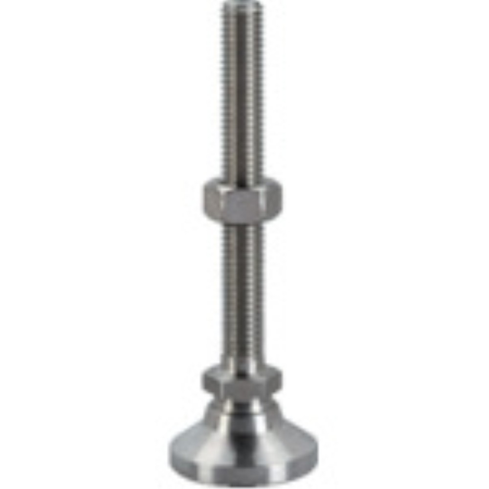 HALDER レべリングパッド パッド、オネジ付 ボール部 SUS 耐荷重28kN 呼びM12 長さ100 22590.0652|ものづくり本舗 店