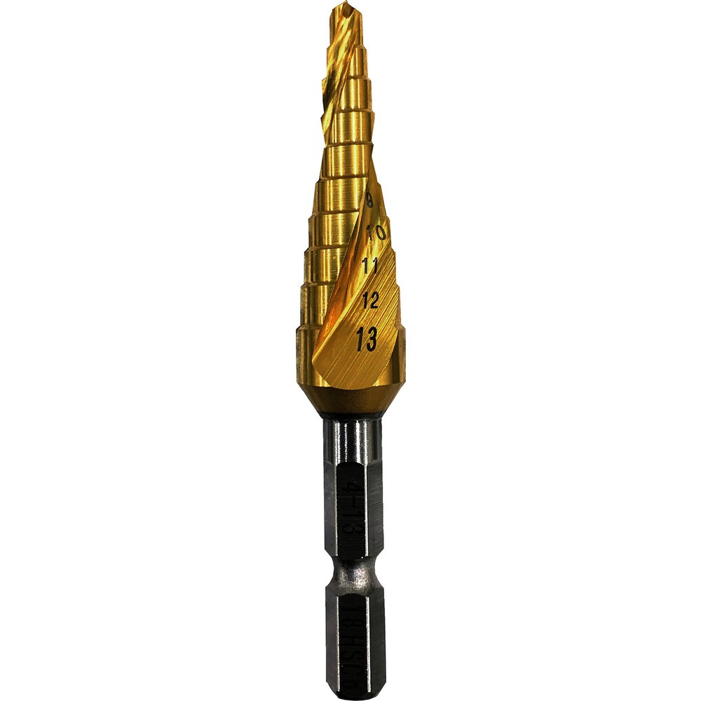 【製造業者直送T】 ＢＩＣ ＴＯＯＬ 月明かり足取りせん孔機 青緑色 六角軸 ４－１３ＭＭ １０段 GKSTP4-13