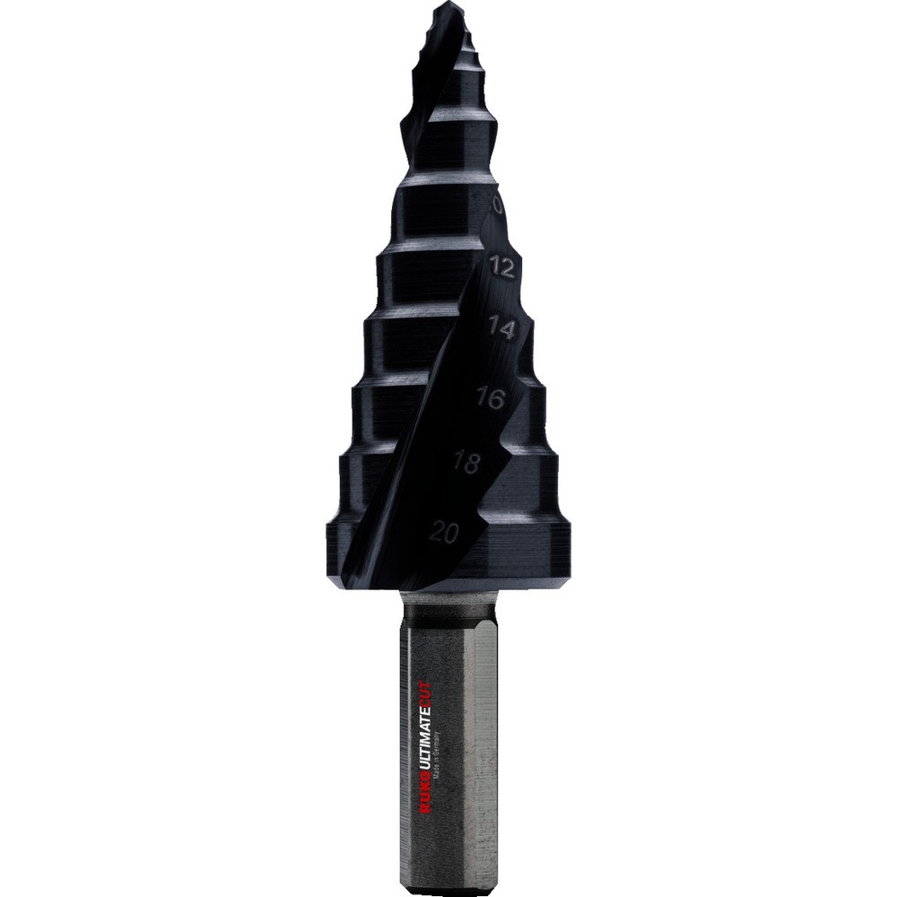 【製造業者直送T】 ＲＵＫＯ ２枚刃スパイラルステップドリル 「アルティメットカット」 フローステップチップ ６－２０粍 ルナテックコーティング 101651P