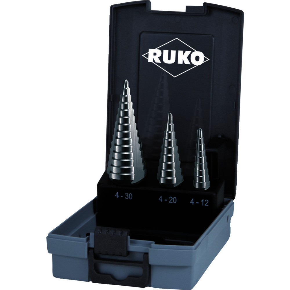 【製造業者直送T】 ＲＵＫＯ ３枚刃足取りせん孔機 ３本組仕掛ける ハイス 101326RO
