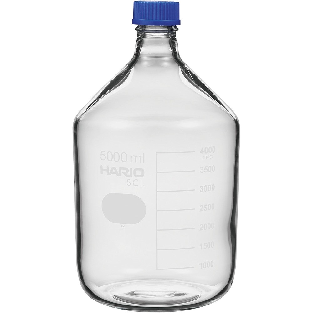 【製造業者直送T】 ＨＡＲＩＯ 耐熱ねじ口瓶 ５０００ｍＬ NBO-5L-SCI