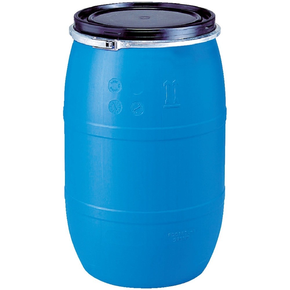 【製造業者直送T】 サンコー プラスチックドラムオープンタイプ ８５０００７ ＰＤＯ１２０Ｌ－１青色 SKPDO-120L-1-BL