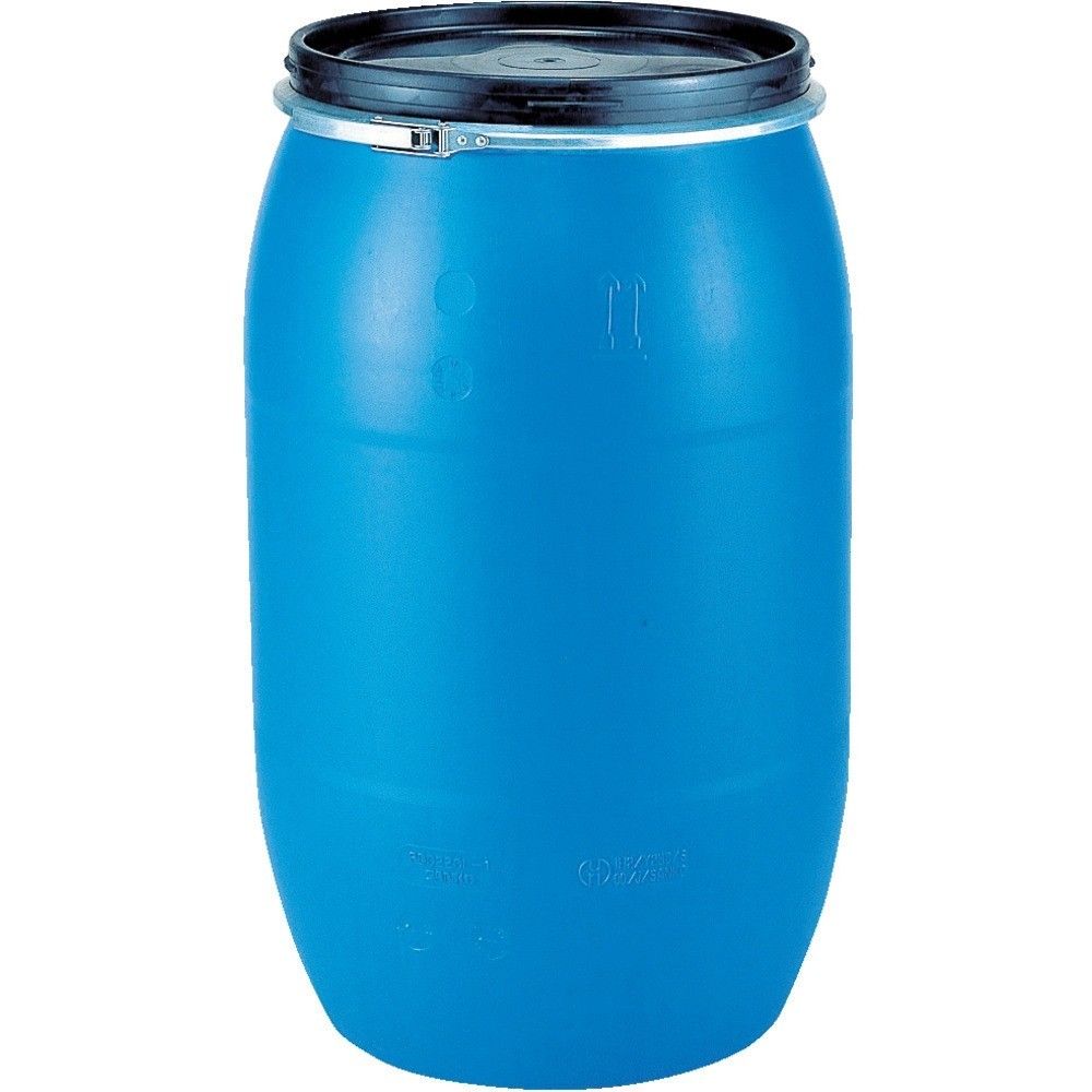 【製造業者直送T】 サンコー プラスチックドラムオープンタイプ ８５００５２ ＰＤＯ２２０Ｌ－１青色 SKPDO-220L-1-BL