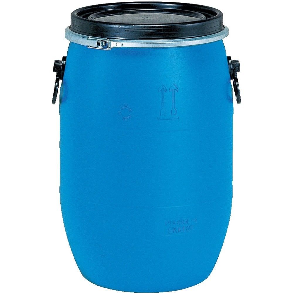 【製造業者直送T】 サンコー プラスチックドラムオープンタイプ ８５００５４ ＰＤＯ６０Ｌ－１青色 SKPDO-60L-1-BL