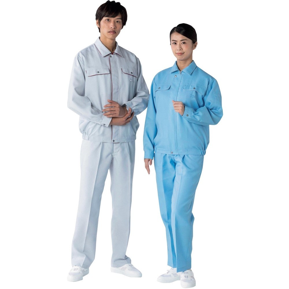 【製造業者直送T】 ＴｒｉＡｐｅｘ ＥＳＤ打つ手制服 厚地の外套 ＪＧ２５０２ 青 ５Ｌ JG2502-02/05-5L