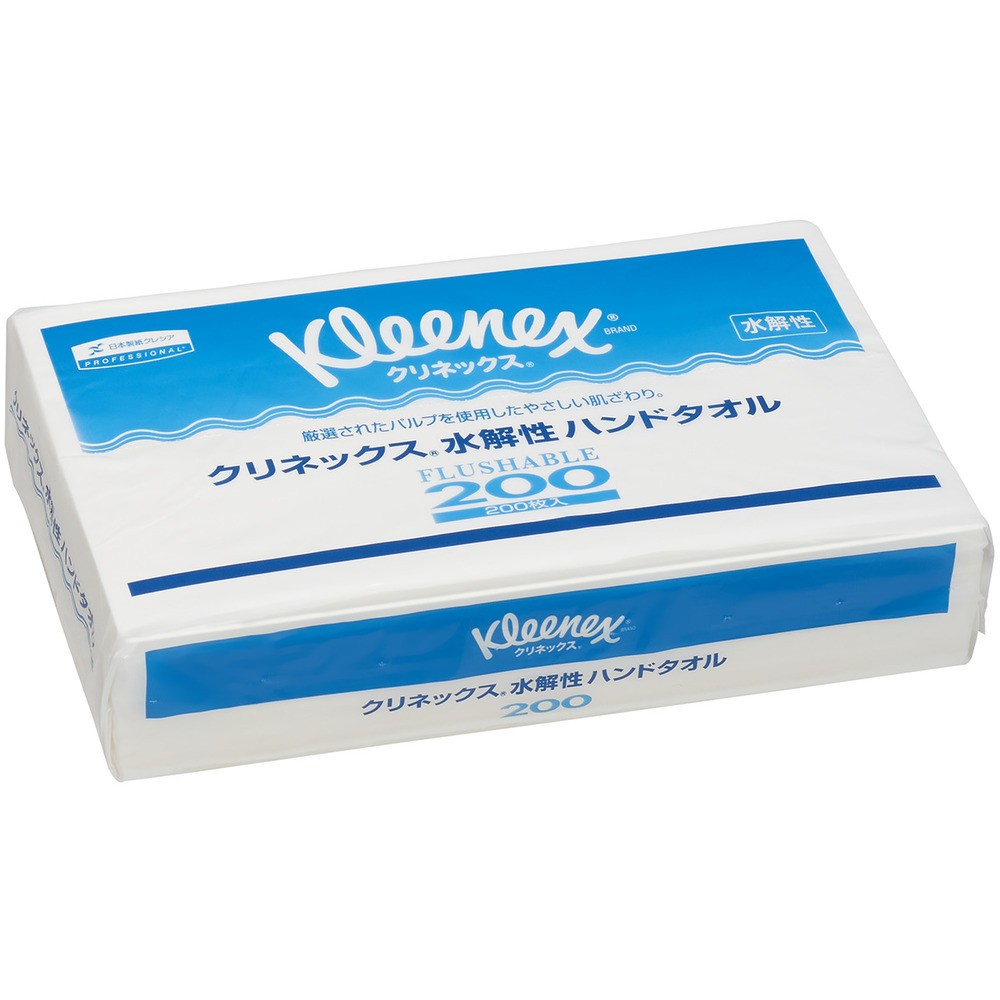 【製造会社直送T】 クレシア クリネックスハンドタオル２００ 水解性 ３５Ｐｋ（２００枚／Ｐｋ） 36400