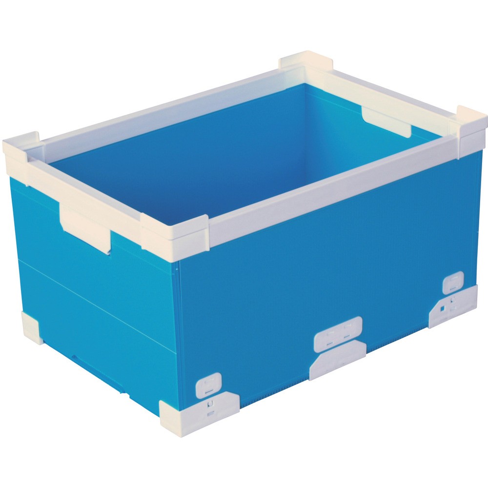 【製造業者直送T】 ＫＵＮＩＭＯＲＩ プラダン折畳み ＦＮＳ入れもの ４０Ｌ（南西端っこ）ライトブ 79102-FNS40L-LB