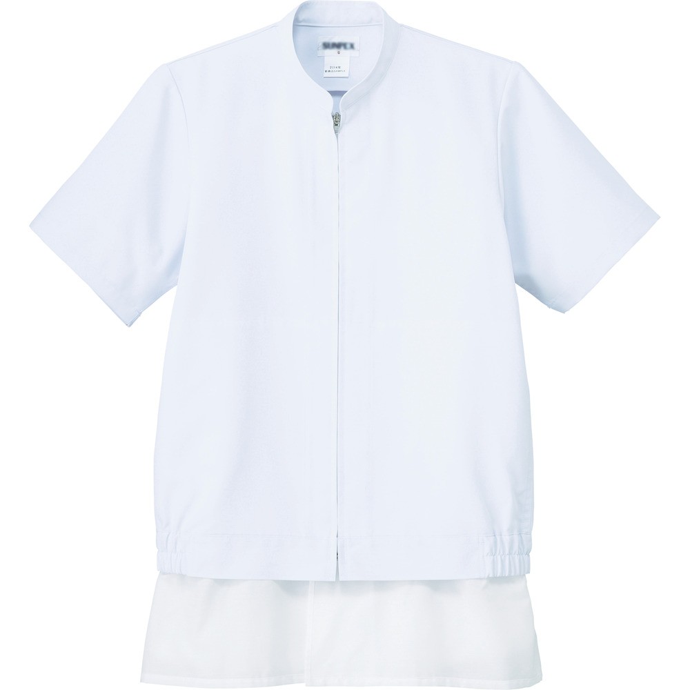【製造会社直送T】 サンペックス クールフリーデ男女兼用半袖前掛け 白いこと Ｌ CD-637-L