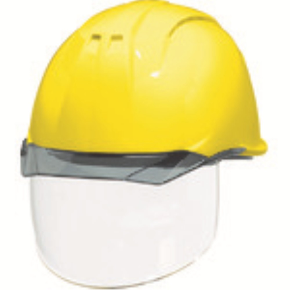 【製造会社直送T】 ＤＩＣ 澄み切ったバイザー安全帽（遮蔽物面付） ＡＰ１１ＥＶＯ－ＣＳＷ ＫＰ 黄味がかった／人煙 AP11EVO-CSW-HA6-KP-Y/S