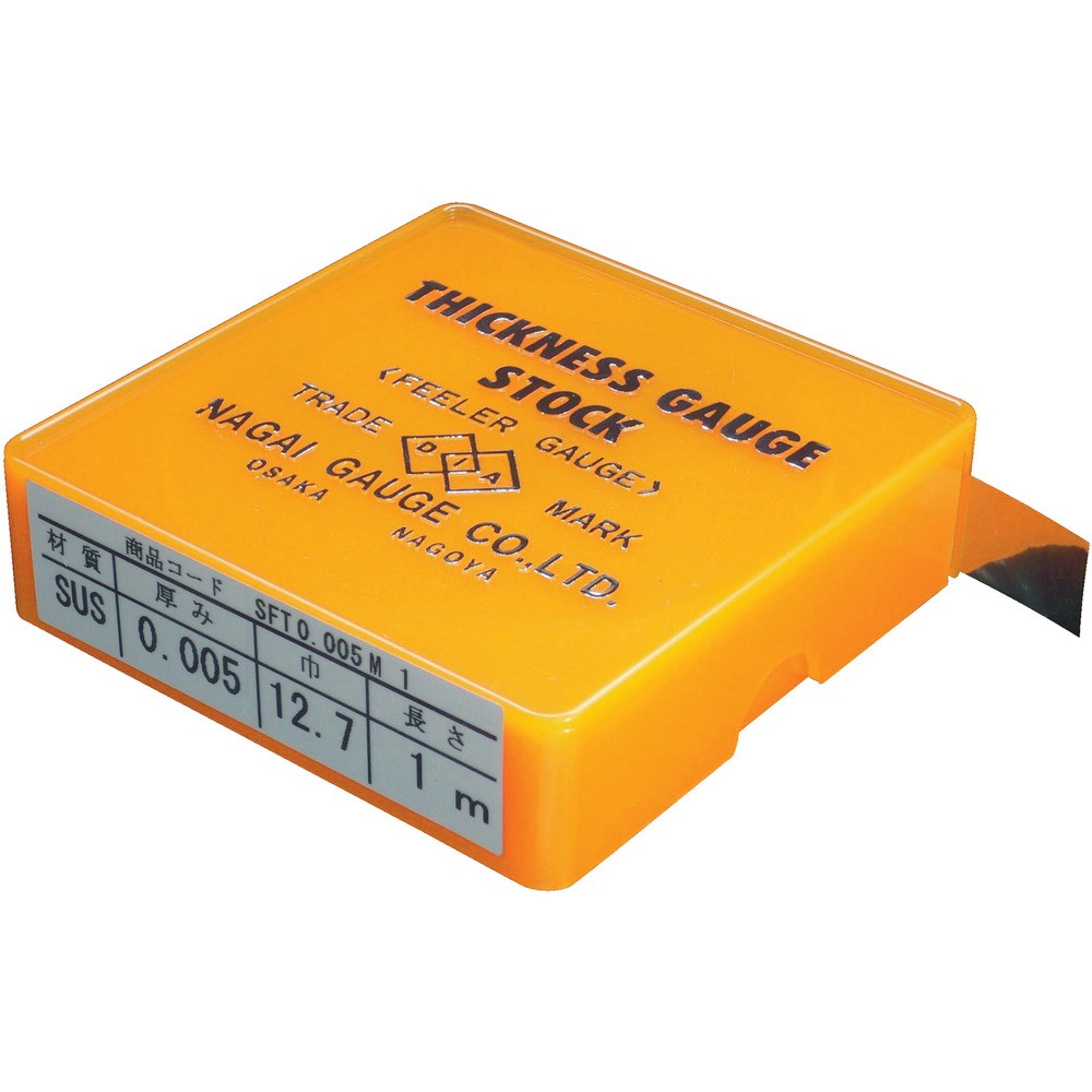 【製造業者直送T】 ＤＩＡ ステンレス鋼製ピストンストックフイラーゲージ ０．００５Ｘ１ｍ SFT-0.005M1  (SUS0.005MMX1M)
