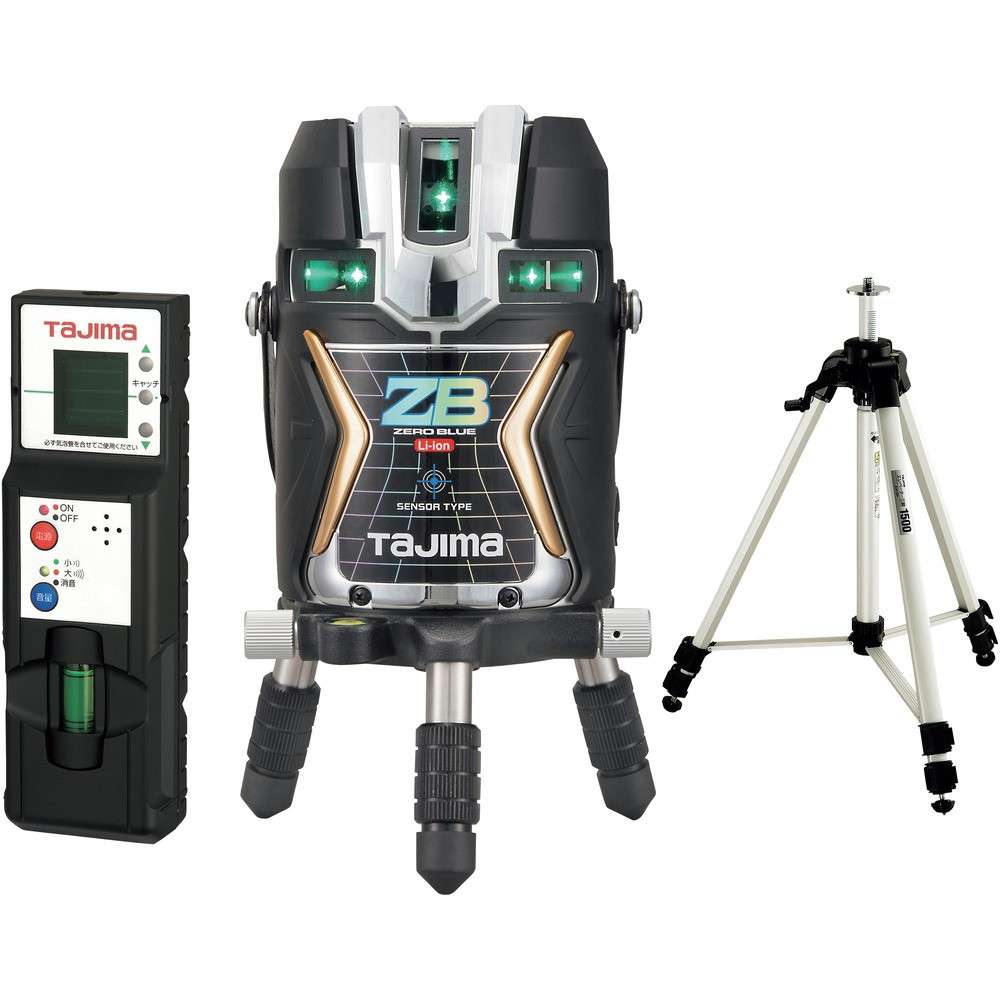 【製造会社直送T】 タジマ レーザ墨出器 ＺＥＲＯ ＢＬＵＥ 検出器 リチウムーＫＪＣ 受光器・三脚架書き割り ZEROBLS-KJCSET