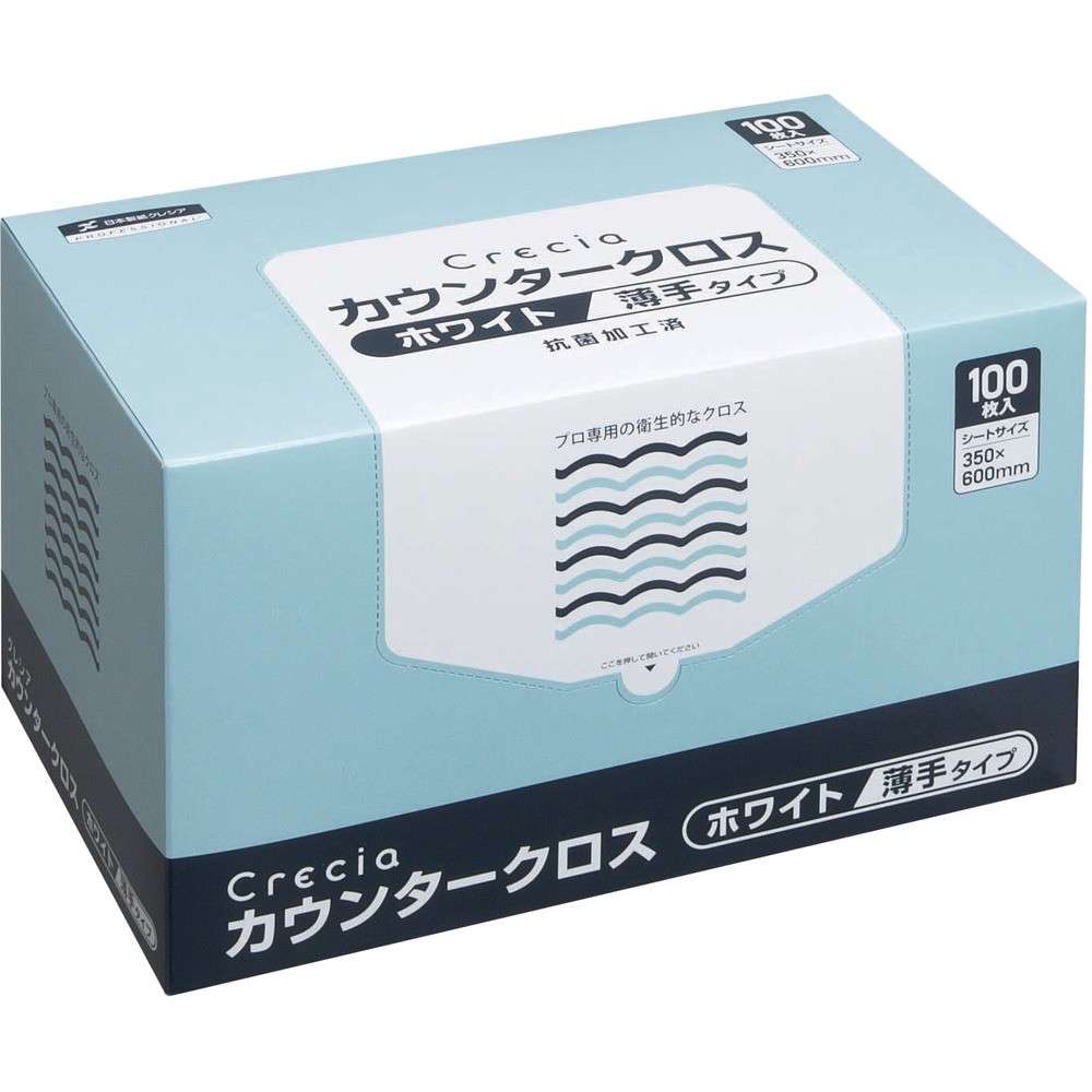 【製造業者直送T】 クレシア カウンタ差し交わす 薄っぺら手合い 白いこと 65402