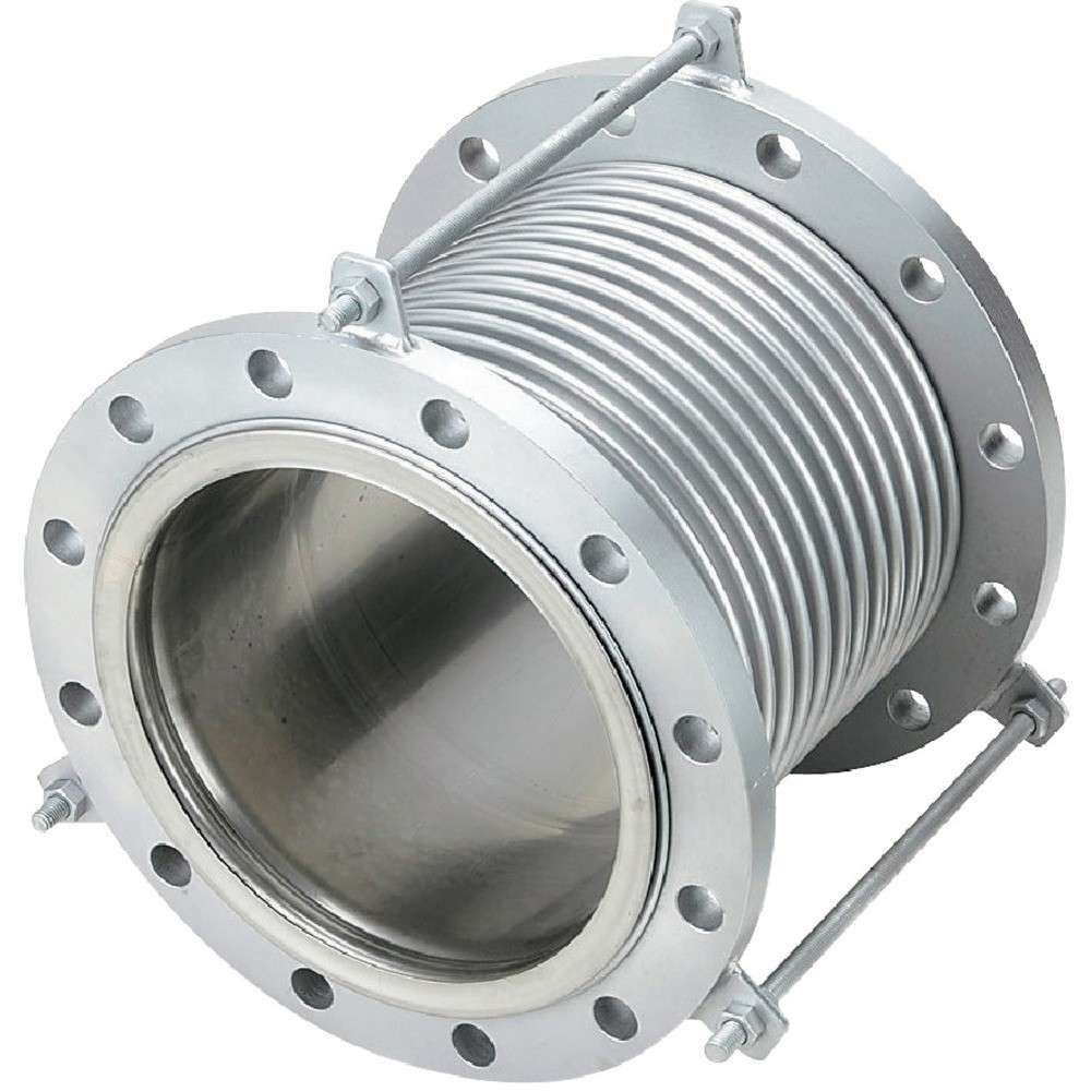 【製造業者直送T】 ＮＦＫ 排気ガス生産ライン用伸縮管あと継ぎ フランジ５Ｋ／ＳＳ４００（接液部ＳＵＳ） １００Ａ×１５０Ｌ NK-7300/5K-SS400-100A-150L