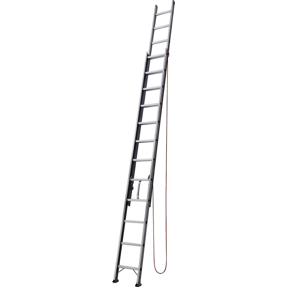 【製造会社直送T】 ハセガワ 軽銀２連掛けはしご 軽さ印字機 ＨＥ２型 ７．１８ｍ（１０６２３） HE2-71A
