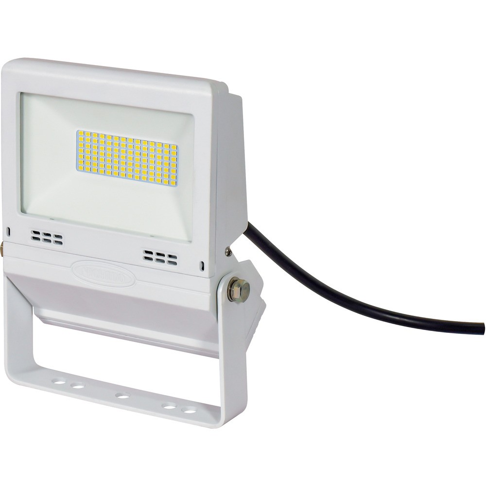 【製造会社直送T】 ＮＩＣＨＩＤＯ ＬＥＤ投光照明器 常設用坦々たるともし火３０Ｗ 白 LJS-FH30D-W-50K