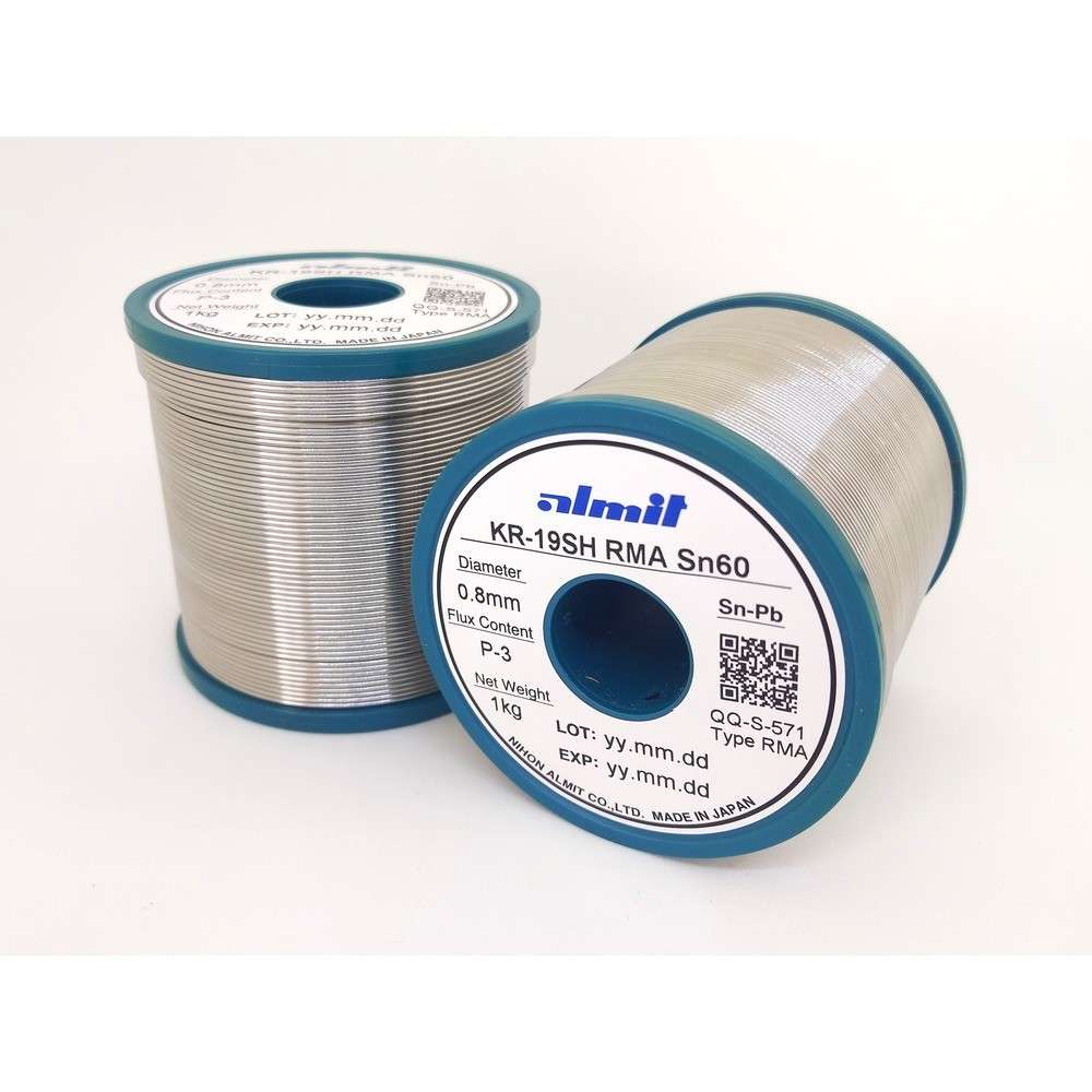 【製造会社直送T】 アルグローヴ 鉛入り口・入口やに入りはんだ ＫＲ－１９ ＳＨ ＲＭＡ １．２粍 KR19SHRMA-SN60-P-3-1.2MM