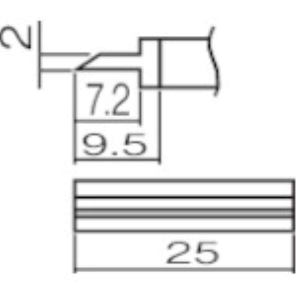 【製造業者直送T】 白光 こて先 箆 ２５ T12-1404