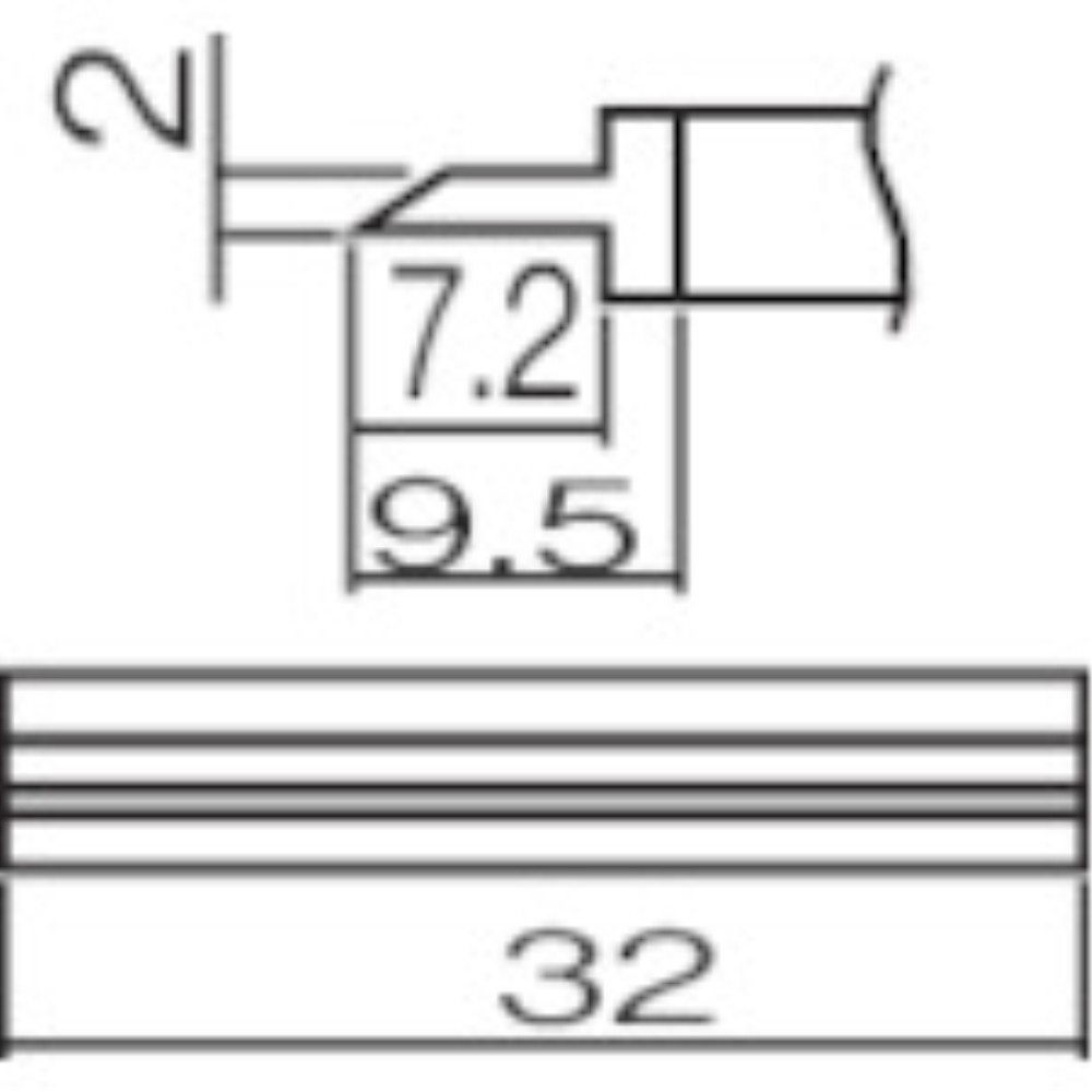 【製造業者直送T】 白光 こて先 箆 ３２ T12-1405