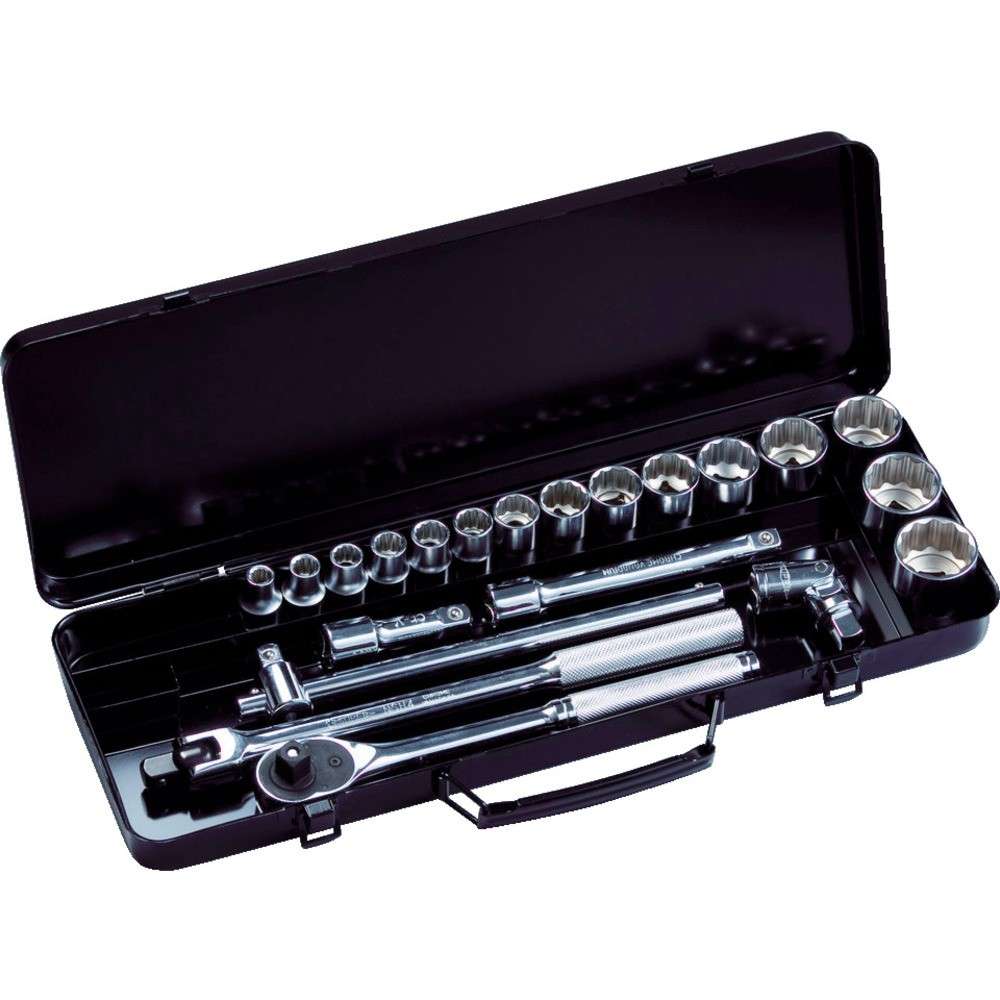 スーパー ソケットレンチセット 差込角12.7mm(1/2インチ)入り数:21 N415S|ものづくり本舗 店
