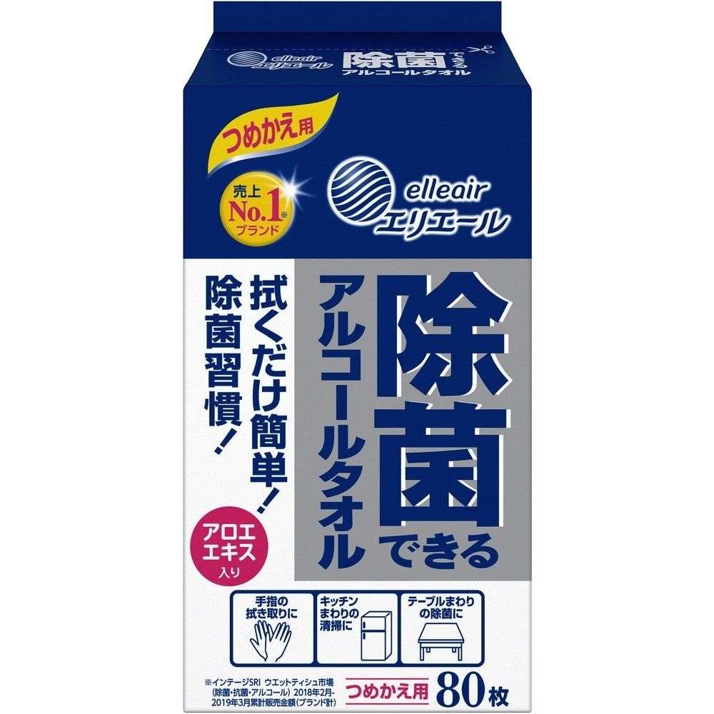 【製造業者直送T】 エリ叫びごえ 情の籠もったティッシュ 除菌できる気狂い水西洋手ぬぐい つめかえ用 ８０枚 21001602
