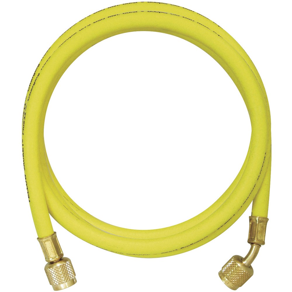 【製造会社直送T】 黄色上衣 １／４ 繋ぎ合わせる３／８ チャージングホースプラス２ ９２ｃｍ 黄 Y20436