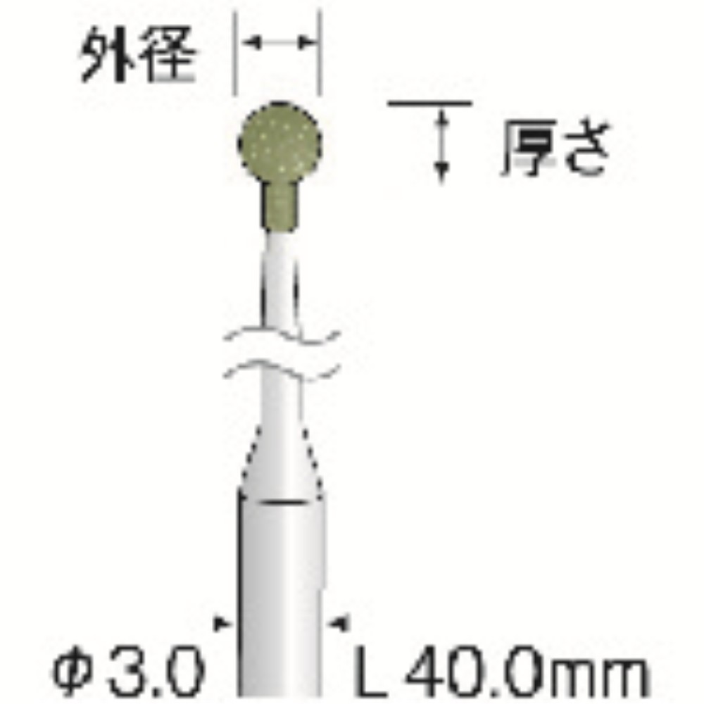 【製造会社直送T】 Ｍｉｎｉｍｏ 摩滅用予防医学剃刀砥 ＷＡ 並み並み ＃１２０ Φ（ファイ）２ DB2152