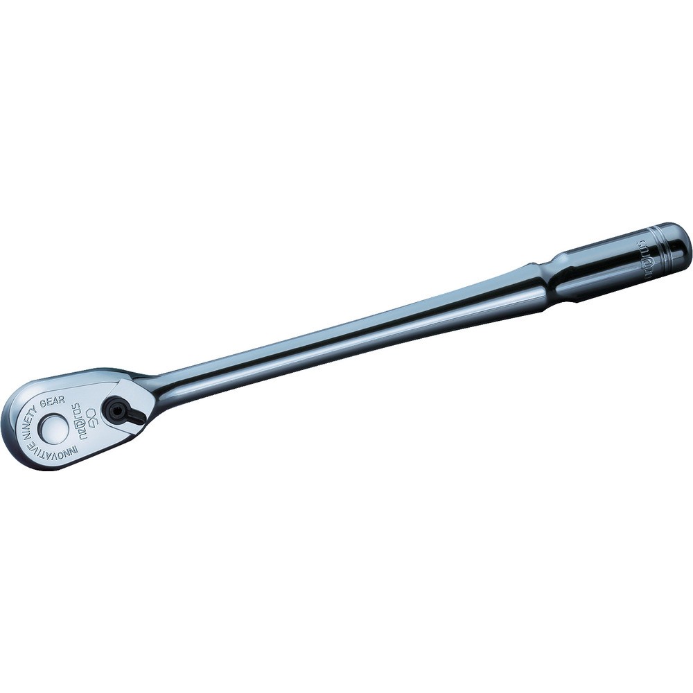 【製造業者直送T】 ｎｅｐｒｏｓ ６．３ｓｑ．ロングラチェットハンドル 歯数９０枚 差込角６．３５粍 全長１７５粍 NBR290L