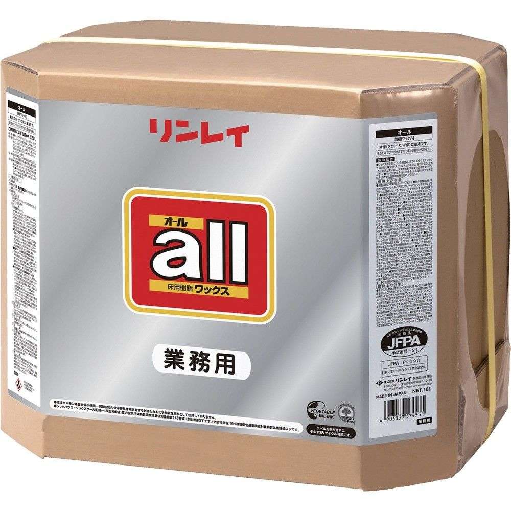 【製造会社直送T】 リンレイ 床用脂蝋涙 櫂 １８Ｌ ＲＥＣＯＢＯ 574536