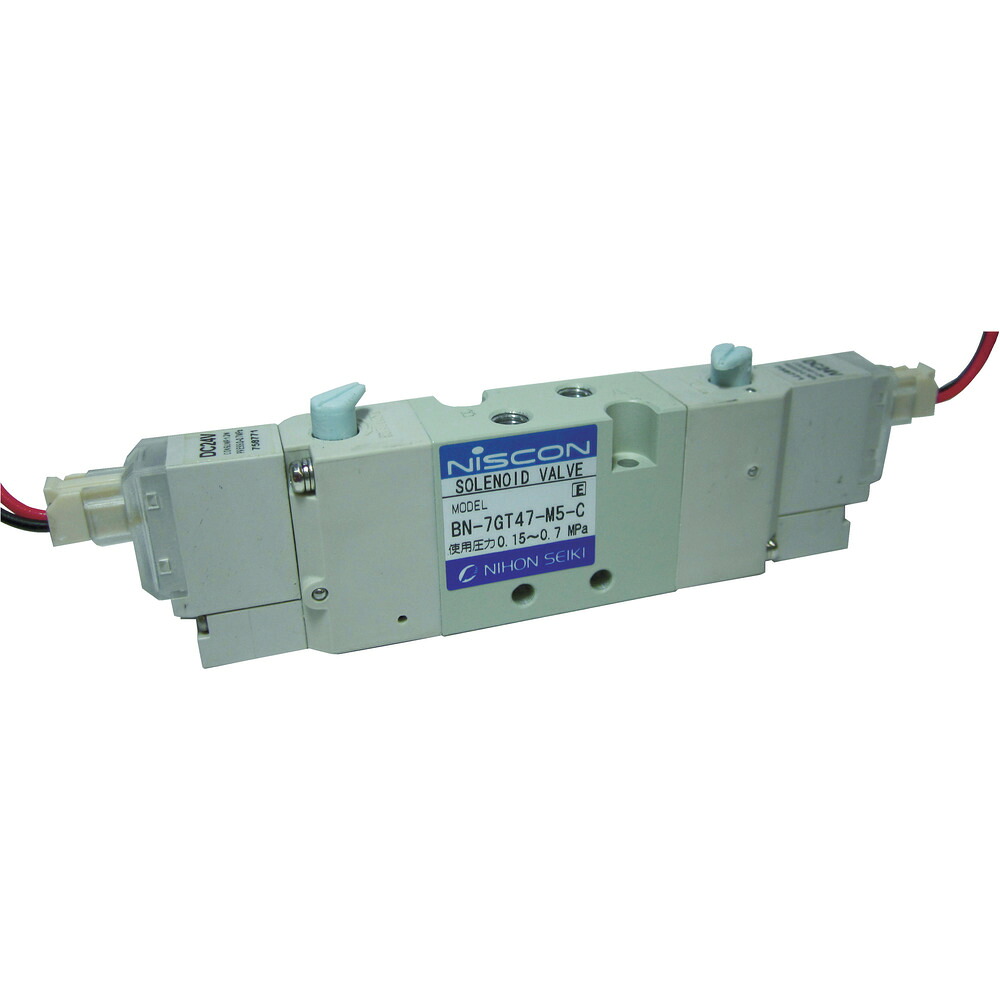 【製造業者直送T】 日本精器 ４道のり電磁弁 Ｍ５ダブルＡＣ２００Ｖ７ＧＴ BN-7GT47-M5-C-E200