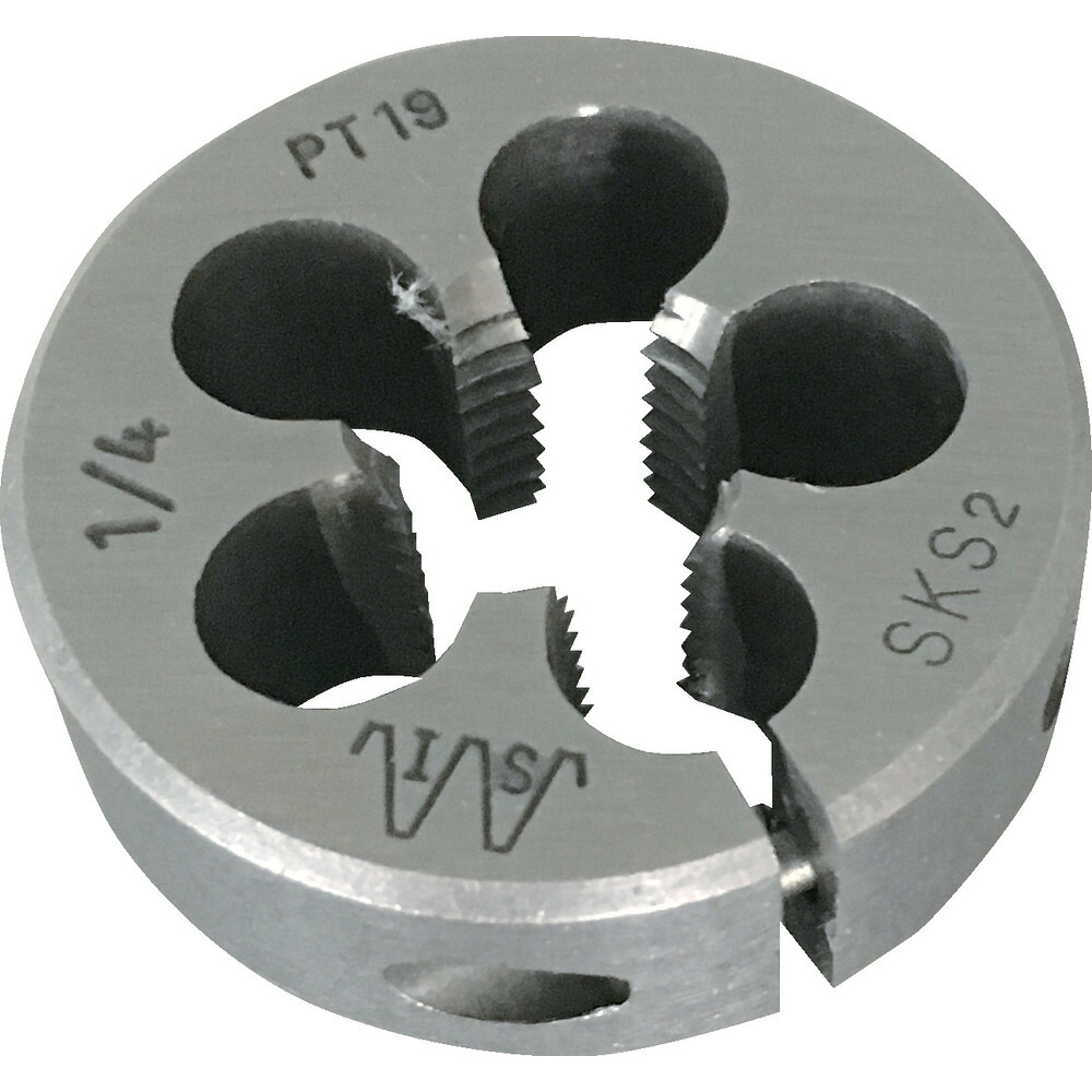 【製造業者直送T】 ＩＳ 管用ねじ切り丸ダイス型 ＰＴねじ ３８径 １／４ＰＴ IS-RD-38-PT014