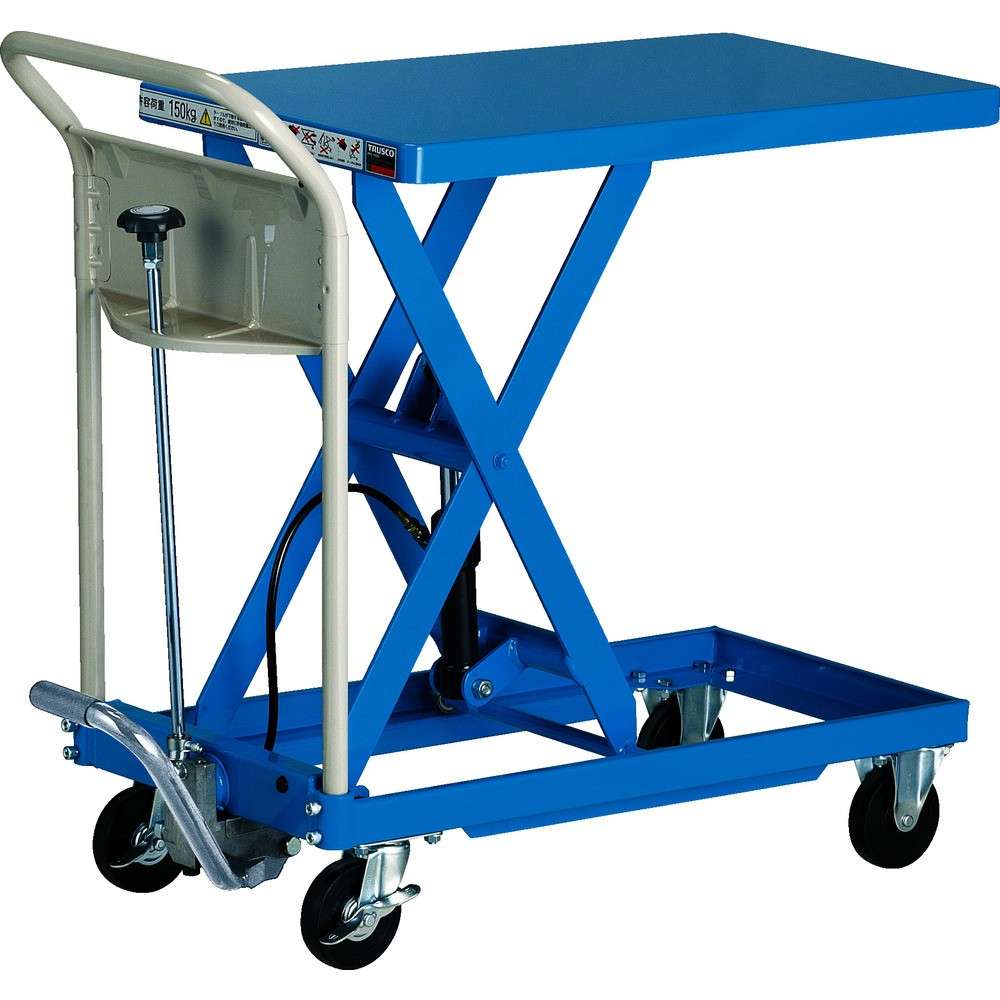 【製造会社直送T】 ＴＲＵＳＣＯ ハンドリフター １５０ｋｇ ４００Ｘ７２０ 青碧 HLFA-S150B